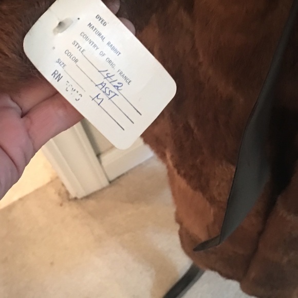 Vintage Full Length Real Rabbit Fur Coat - Picture 2 of 6